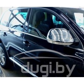 Хромированные накладки на зеркала OMSA для Volkswagen Touareg 2008 - 2010 